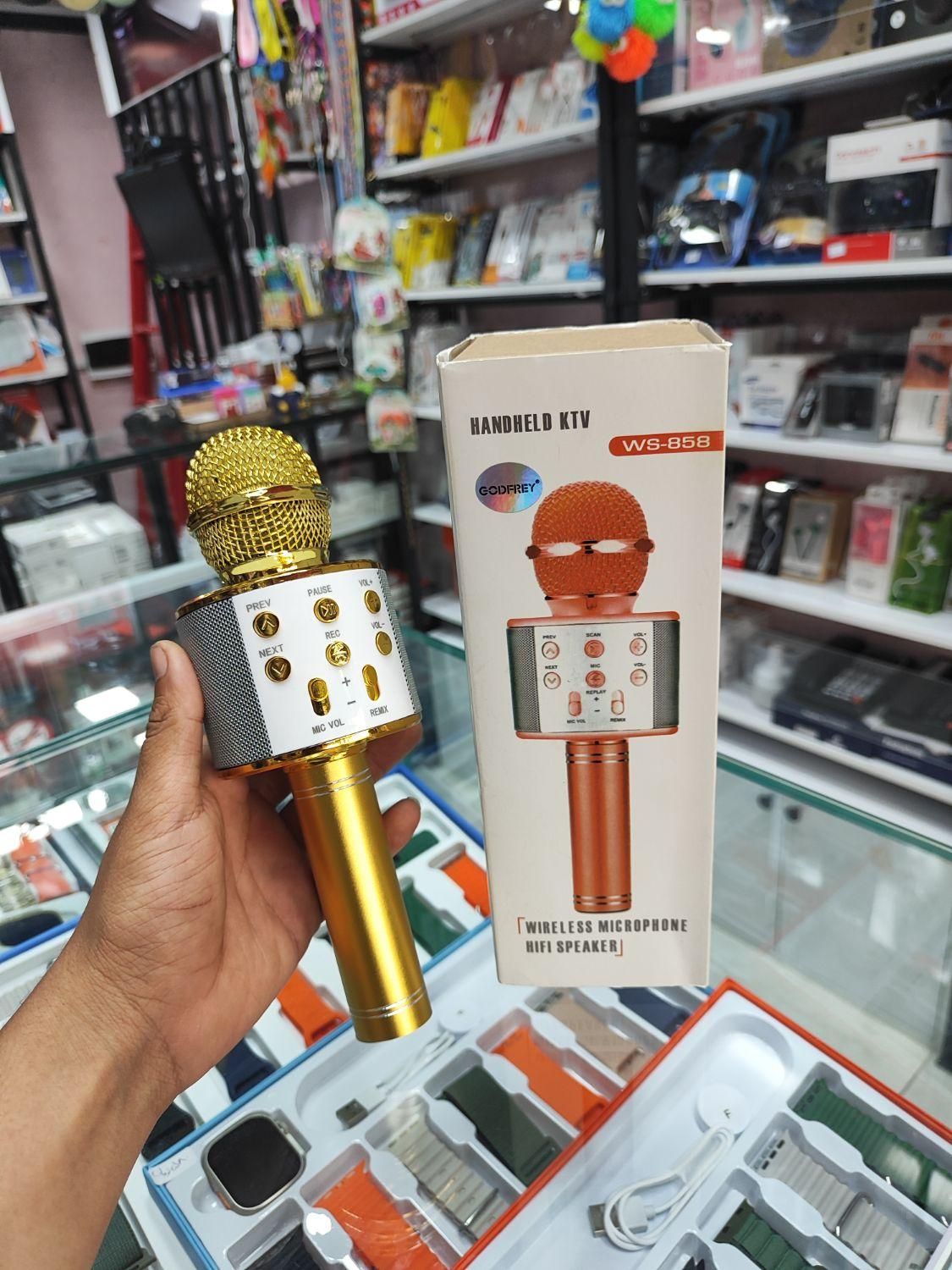 اسپیکر میکروفون ws858 جنس اصلی باتری بزرگ|پخشکننده همراه|مشهد, طلاب|دیوار