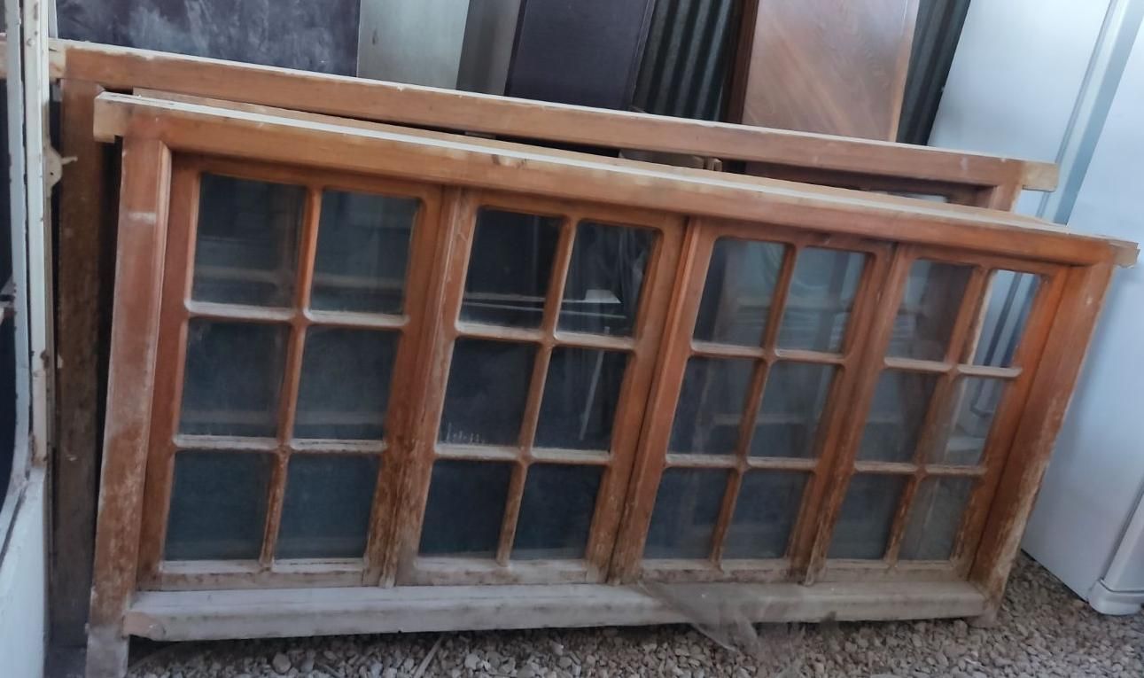 درب پنجره چوبی قدیمی سنتی|مصالح و تجهیزات ساختمان|اصفهان, قائمیه|دیوار