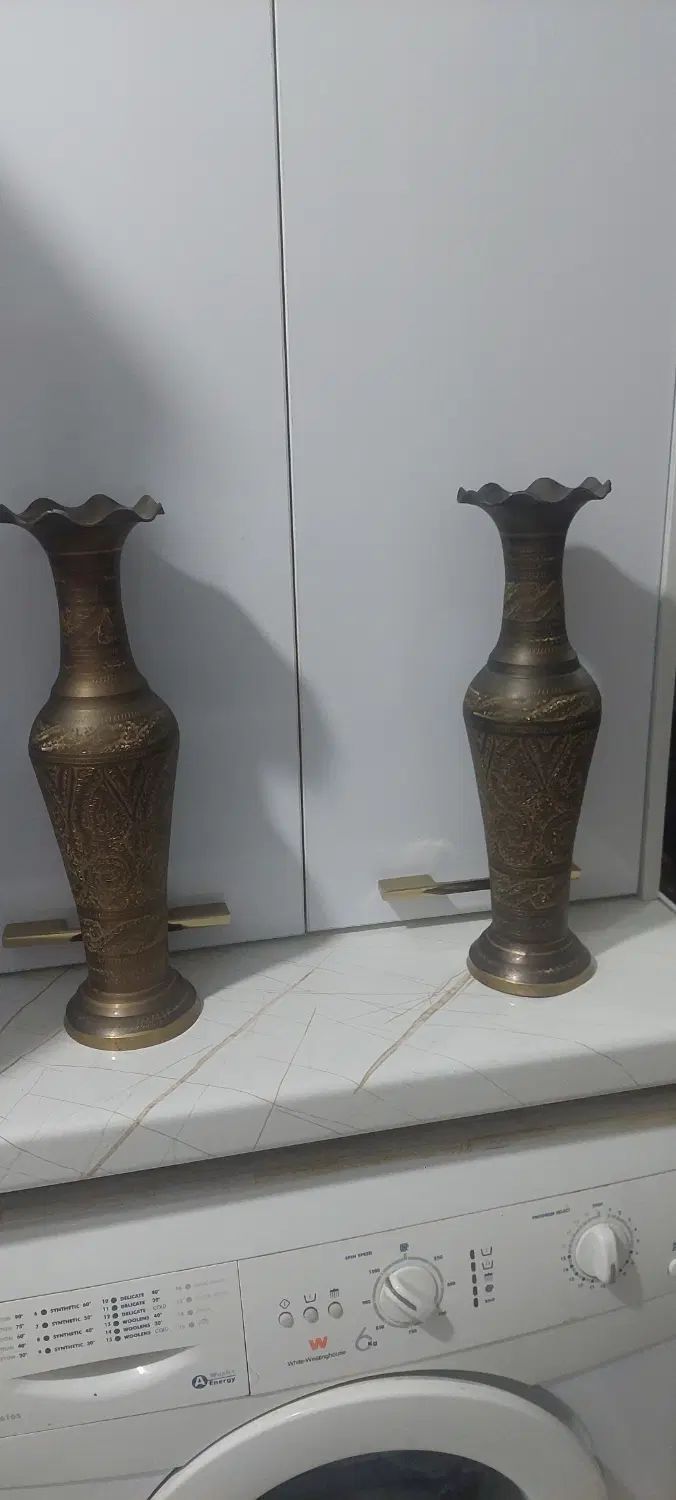 گلدان برنجی قلمکاری نفیس|صنایع دستی و سایر لوازم تزئینی|کرج, گوهردشت|دیوار