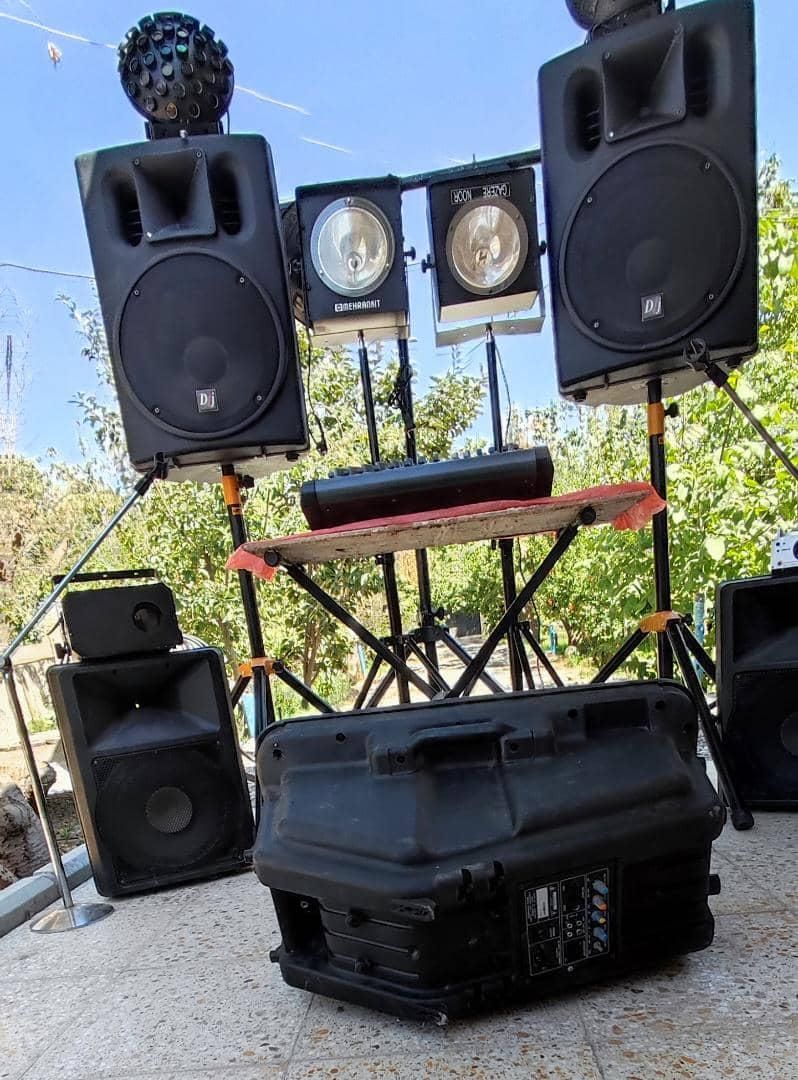 سیستم صوتی کامل با دوعدمیکروفن بیسیم|سیستم صوتی خانگی|فردیس, منظریه|دیوار