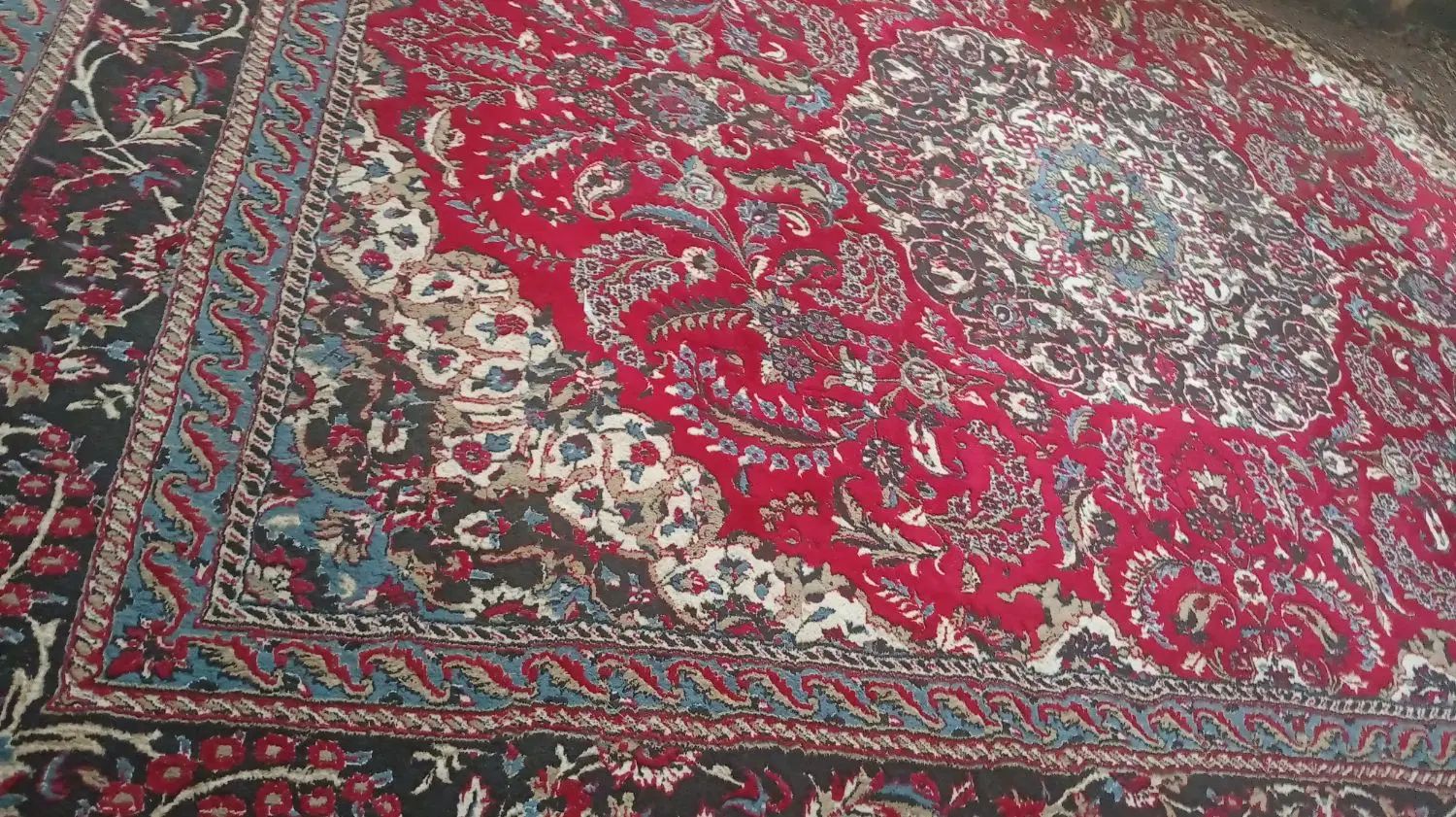 باسلام،یک جفت قالی زمینه قرمزبدون پارگی،تمیز۶۲۰۰|فرش|تربت‌حیدریه, پارک کاشانی|دیوار