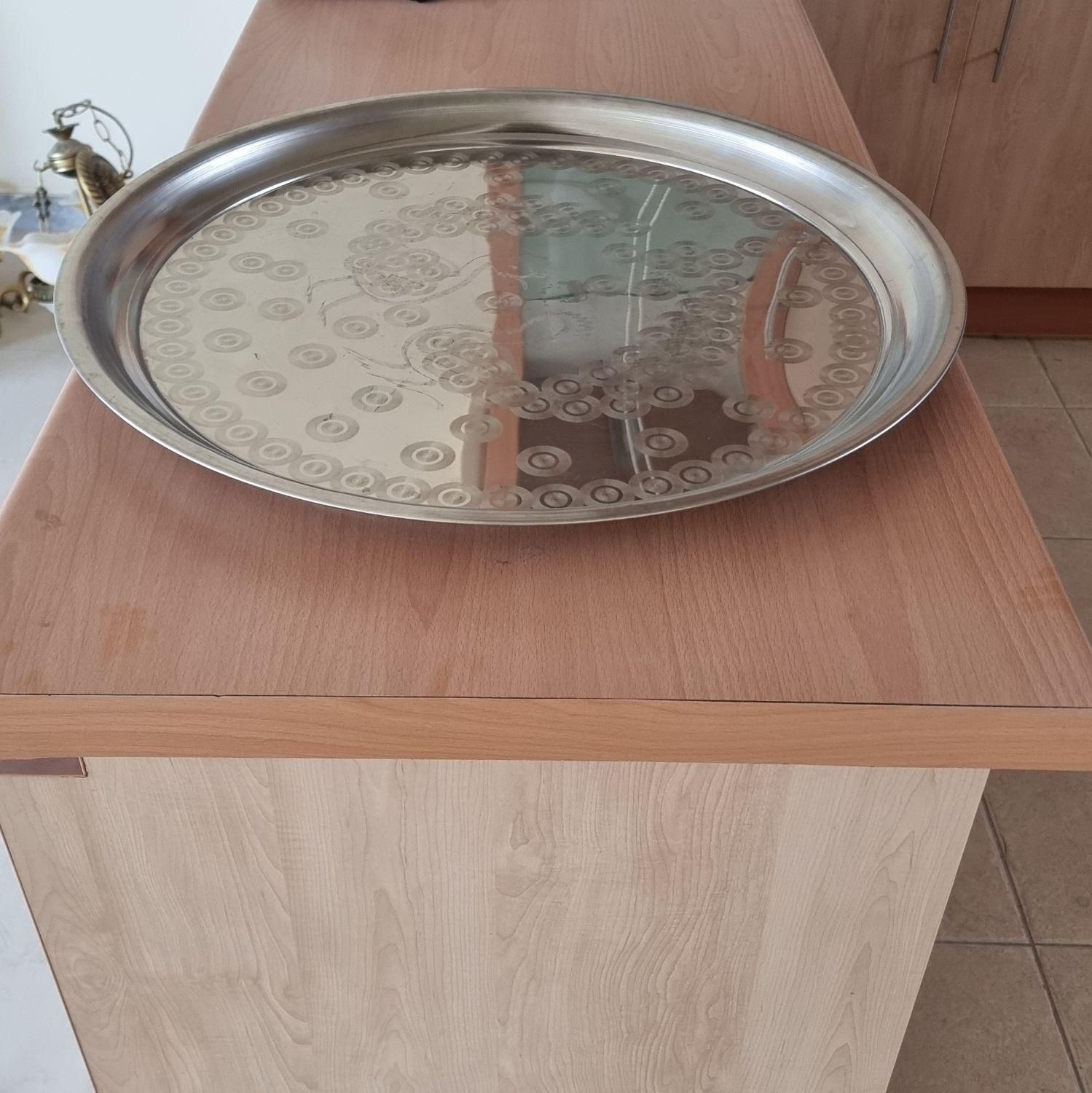 سینی استیل|ظروف سرو و پذیرایی|اصفهان, ناژوان|دیوار