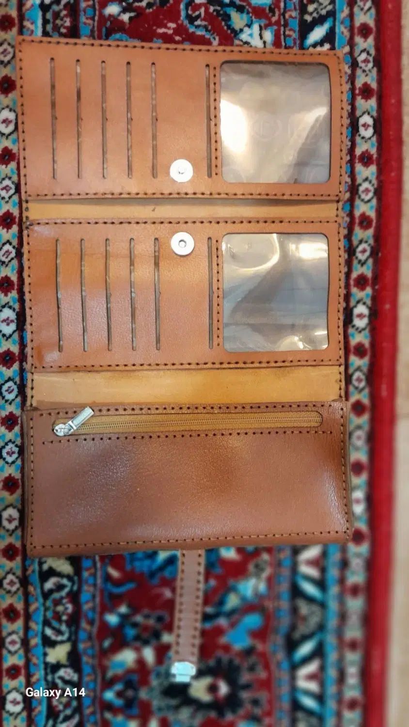 کیف پول چند کاره چرم صددرصد طبیعی تمام دست دوز|کیف، کفش، کمربند|تهران, حکیمیه|دیوار