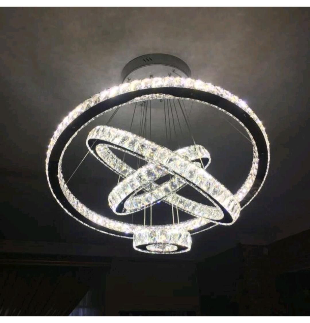 لوستر الماس .کهکشانی دایره ۴حلقه.AC light|لوستر و چراغ آویز|تهران, سنگلج (شاپور)|دیوار