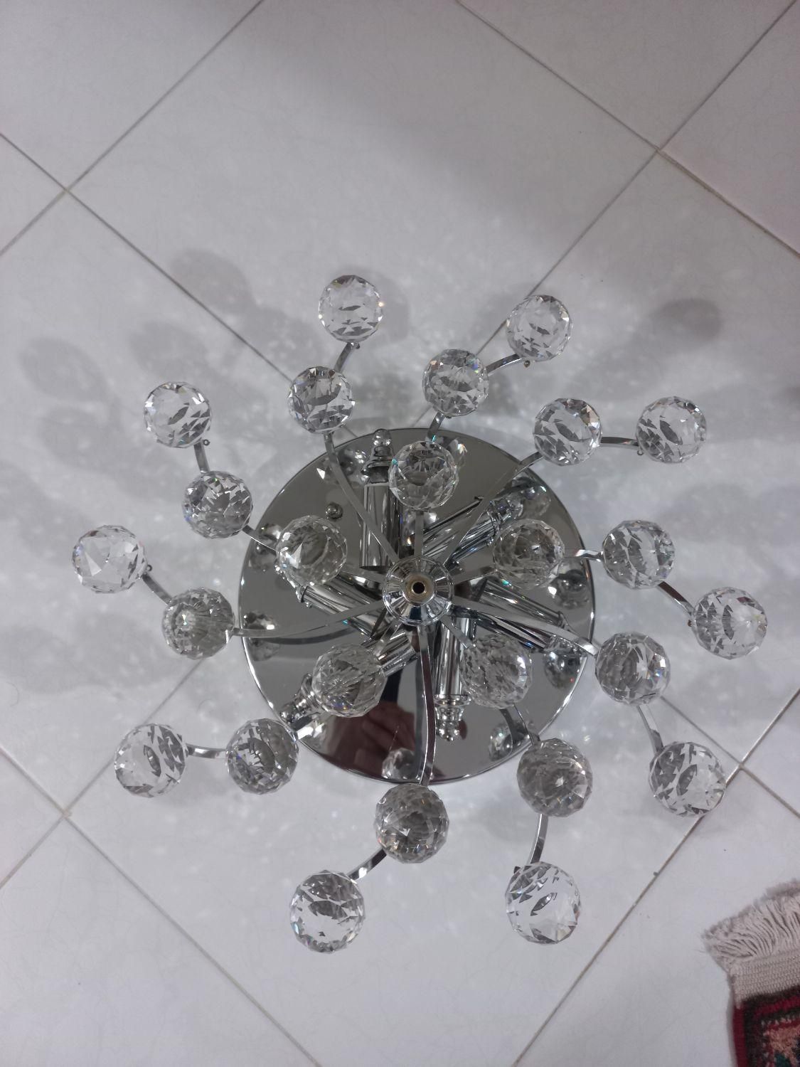 لوستر کریستالئ  ۶شعله سقفی|لوستر و چراغ آویز|اندیشه, اندیشه فاز ۴|دیوار