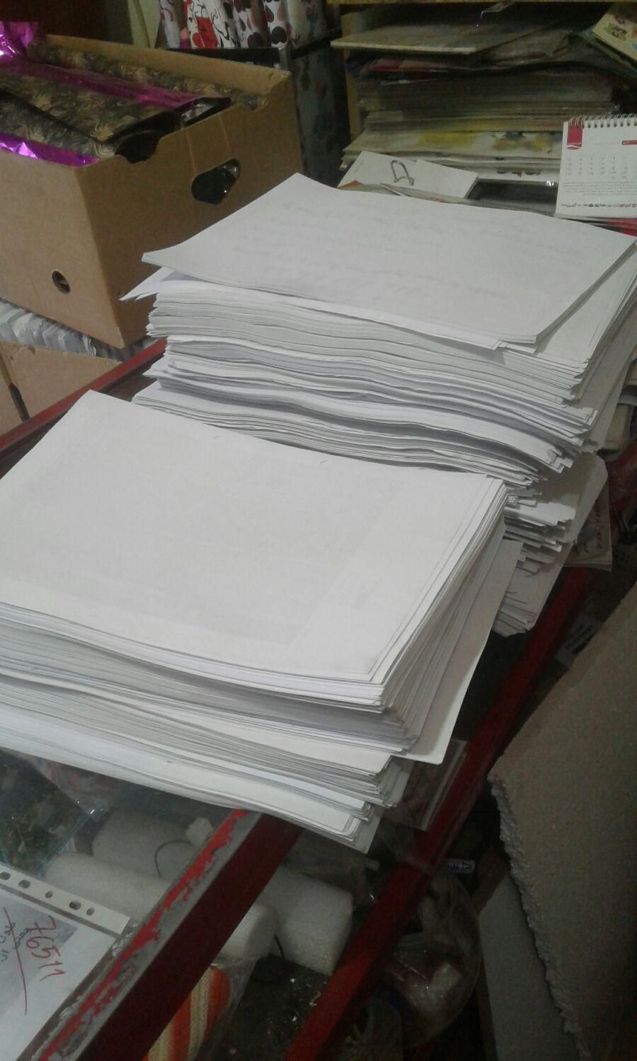 کاغذ یکرو سفید چک پرینت یک رو چکنویس چرکنویس|لوازم التحریر|فردیس, طالقانی|دیوار