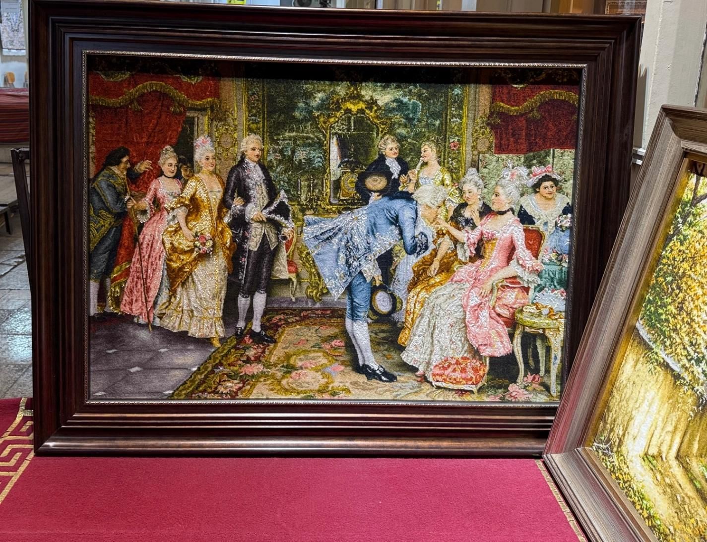 تابلو فرش دستباف طرح مجلس عشق|تابلو فرش|تهران, بازار|دیوار