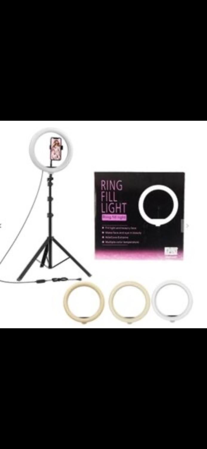 رینگ لایت همراه ۳پایه|دوربین عکاسی و فیلم‌برداری|اهواز, سخیریه|دیوار