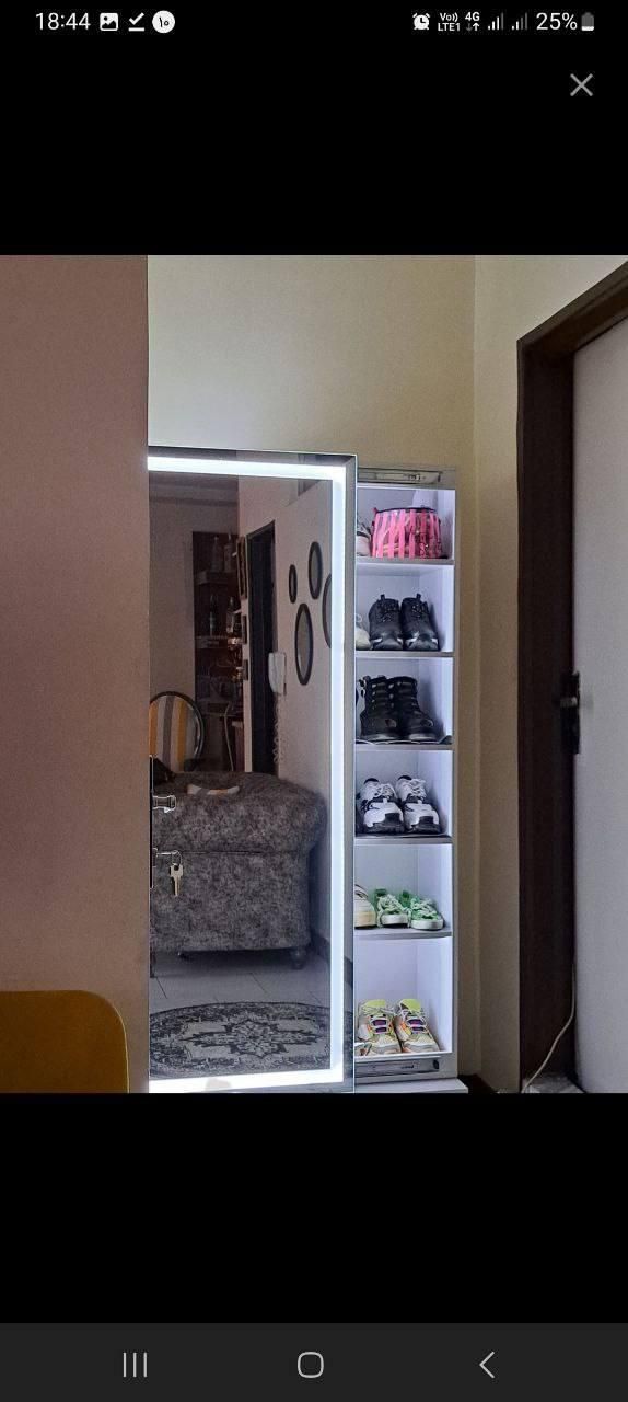 جاکفشی ریلی مدل تکتا باآینه قدی بک لایت|جاکفشی، کمد، دراور|فردوسیه, |دیوار