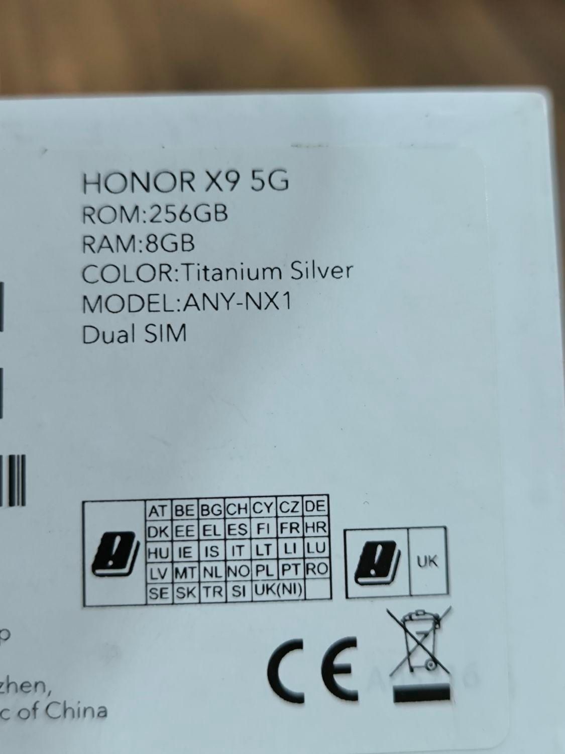 آنر x9 5G|موبایل|تهران, پیروزی|دیوار