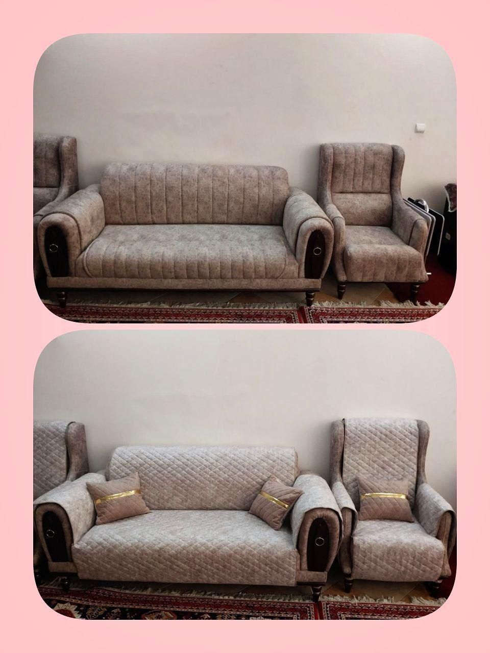 دوخت انواع کاور مبل (ژله ای، پارچه ای، نیم کاور)|خدمات پیشه و مهارت|یزد, |دیوار