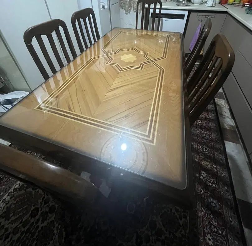 میز ناهار خوری ۶ نفره در حد نو|میز و صندلی غذاخوری|تهران, جنت‌آباد مرکزی|دیوار