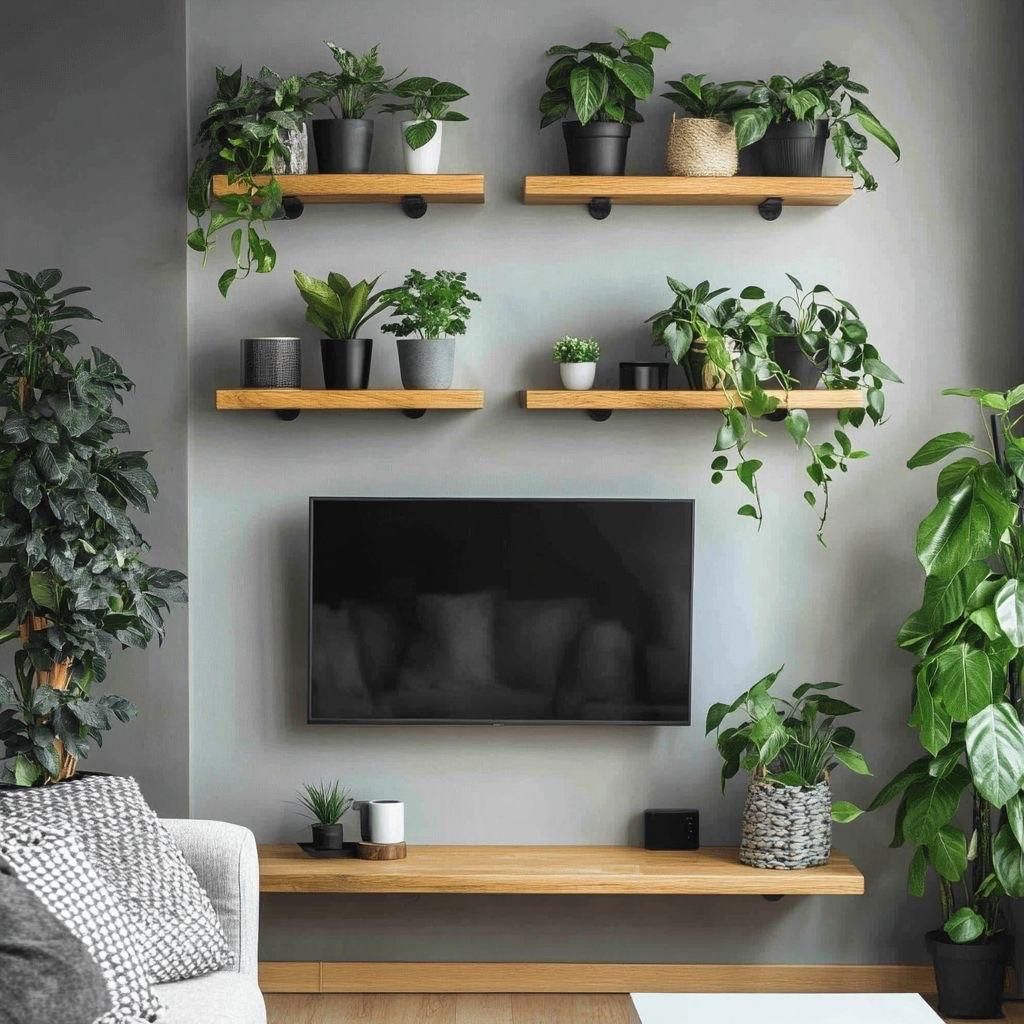 شلف دیواری چوبی|کتابخانه، شلف، قفسه‌های دیواری|کرج, عظیمیه|دیوار