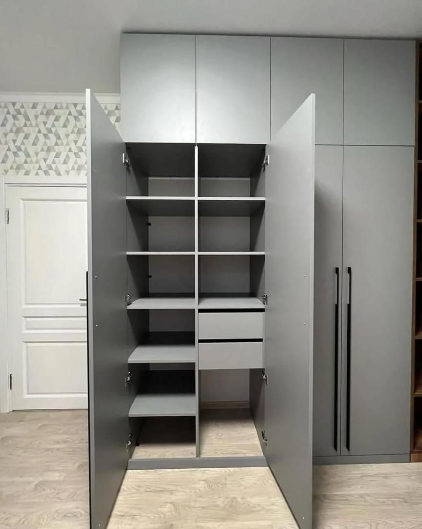 کمد دیواری مدرن طوسی|جاکفشی، کمد، دراور|خاوران, |دیوار