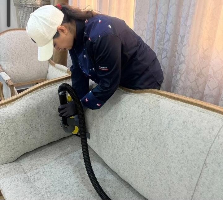 مبلشویی خوشخواب فرش توسط خانوم با موادنانو|خدمات نظافت|کیش, |دیوار