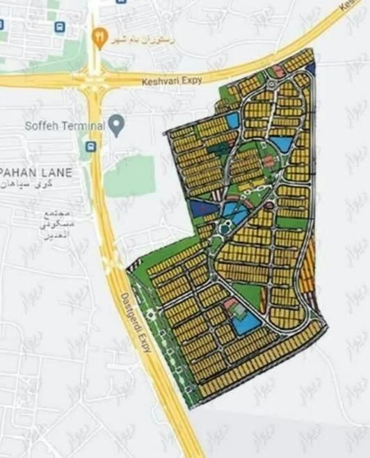 فروش امتیاز زمین چشمه توتی/ دوکله (شمالی-جنوبی)|فروش زمین و ملک کلنگی|اصفهان, دانشگاه اصفهان|دیوار