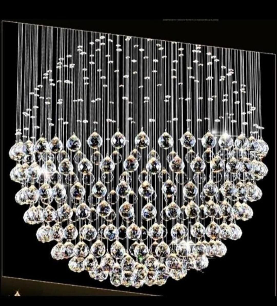 لوستر الماس.کریستالی کره ۵۱۷۹.AC light|لوستر و چراغ آویز|تهران, سنگلج (شاپور)|دیوار
