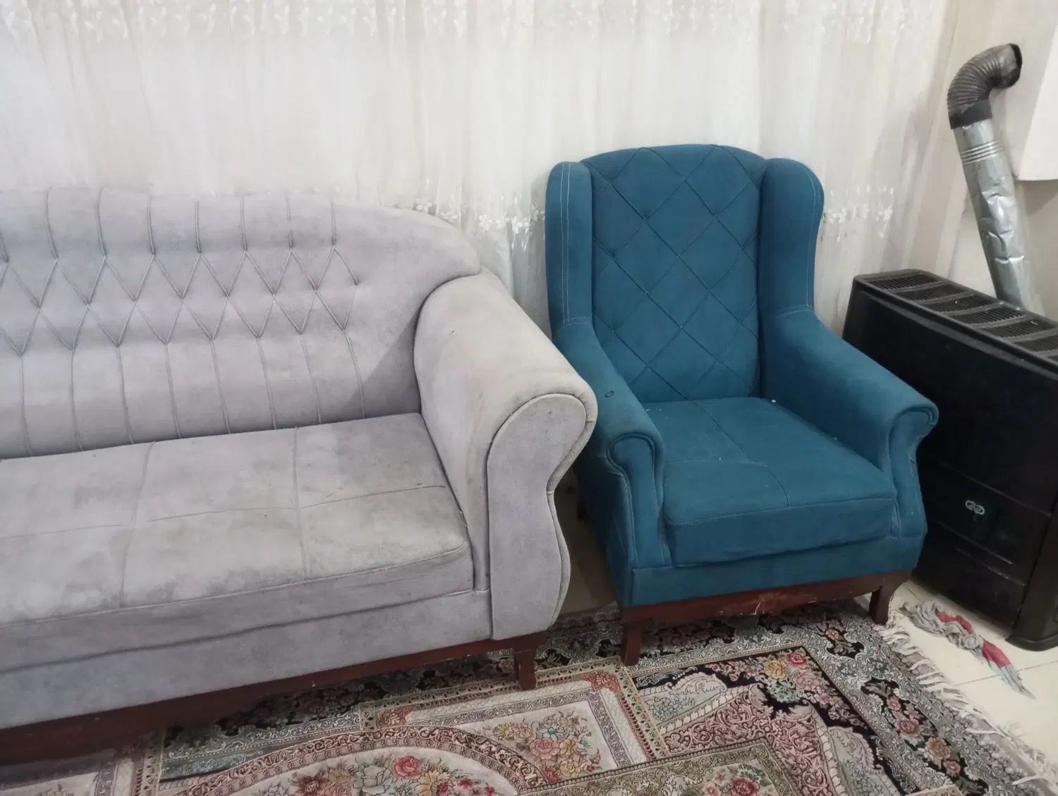 مبل سالم بدون زدگی  و رنگ پریدگی سالم سالم|مبلمان خانگی و میز عسلی|مشهد, شهرک مهرگان|دیوار