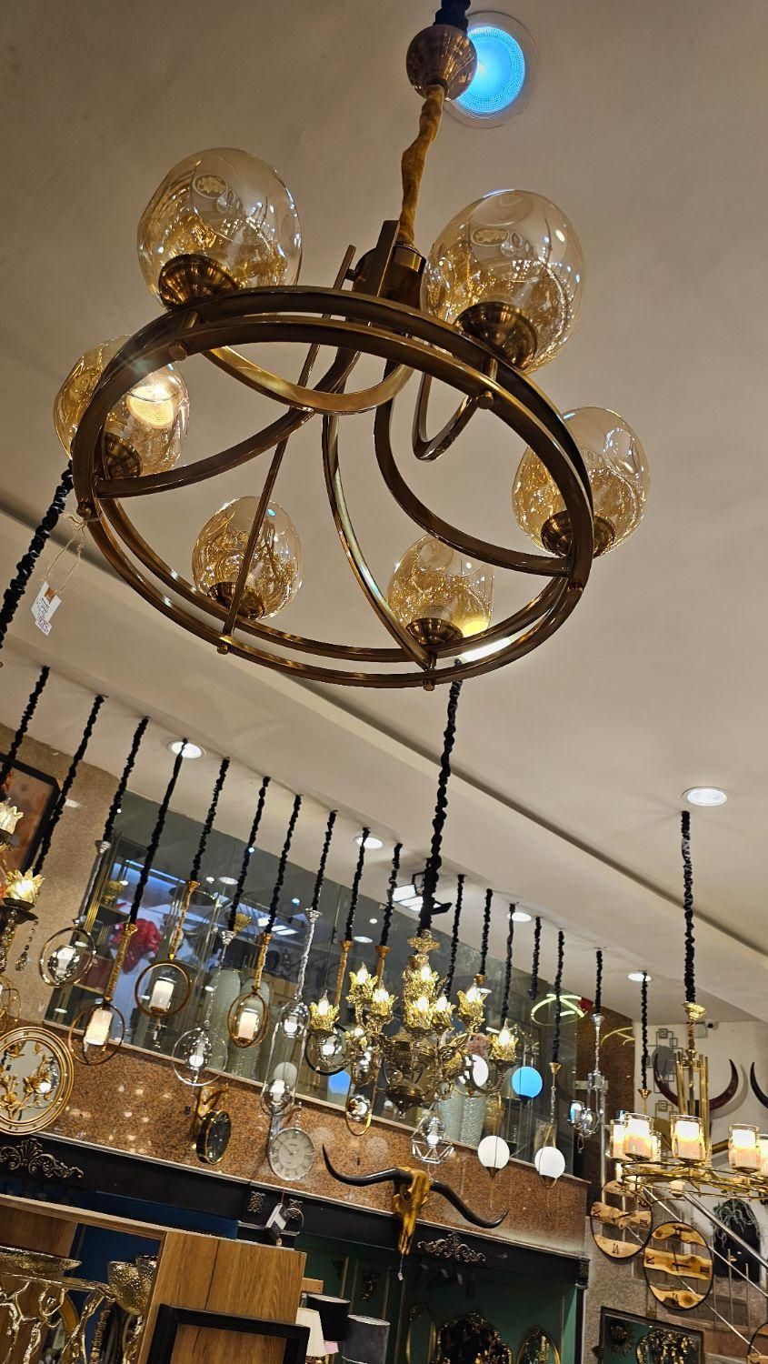 لوستر 6 شعله دورینگ انتیک برند شرکتی|لوستر و چراغ آویز|مشهد, توس (بلوار توس)|دیوار