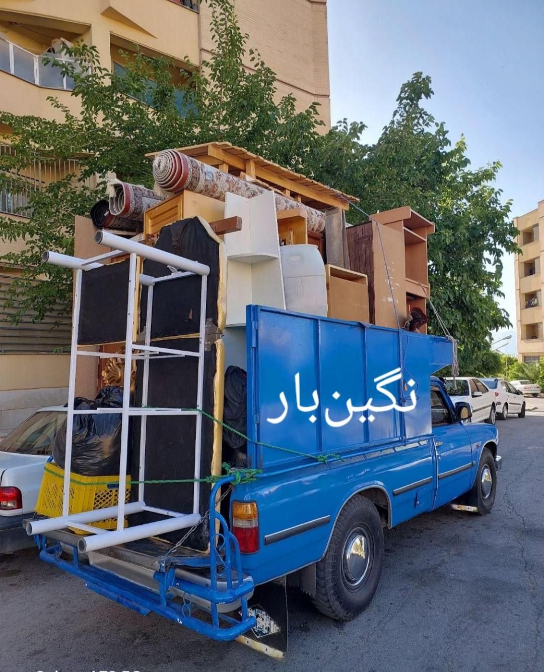 باربری نگین بار۱۰۰%تضمینی همراه باکارگرهای حرفه ای|خدمات حمل و نقل|جهرم, |دیوار