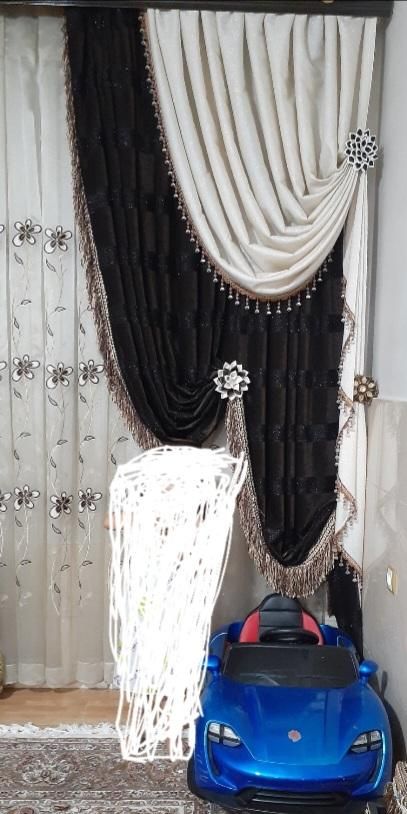 والان پرده مخمل ۲عدد، ۲عدد گل میخ و۲عدد آویز پرده|پرده، رانر، رومیزی|مشکین‌دشت, |دیوار