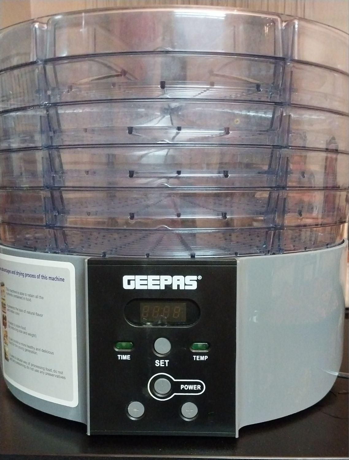 میوه خشک کن geepas پنج صفحه|سایر لوازم برقی|تهران, عباسآباد|دیوار