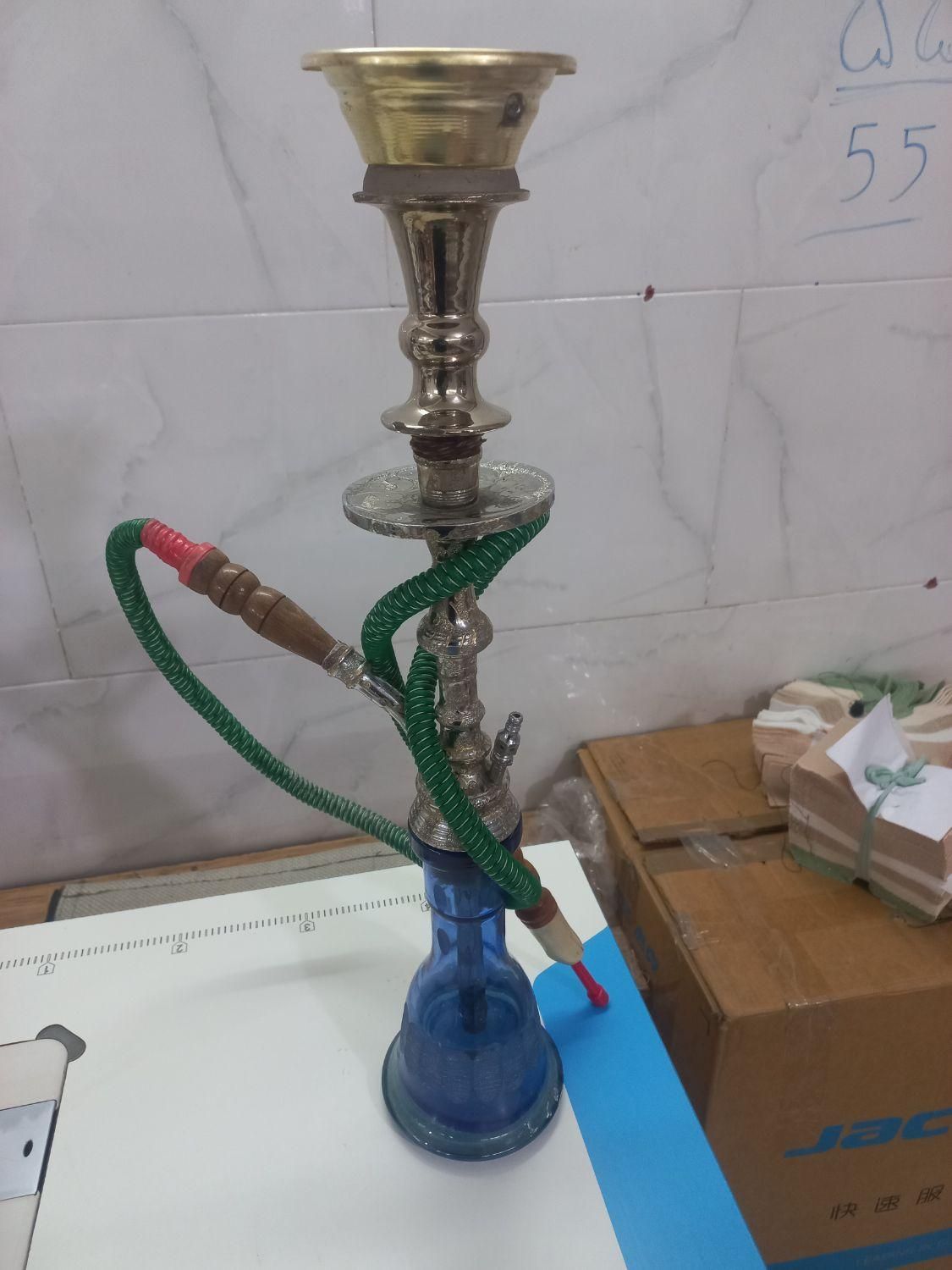 قلیون برنجی تم لیدی ترکیه ای سبک تم دهی عالی|کلکسیون اشیاء عتیقه|رباط‌کریم, |دیوار