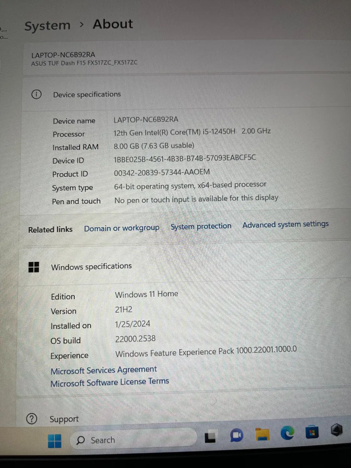 لپ تاپ ایسوس مدل Asus tuf FX517zc|رایانه همراه|مشهد, هفت تیر (حافظ)|دیوار