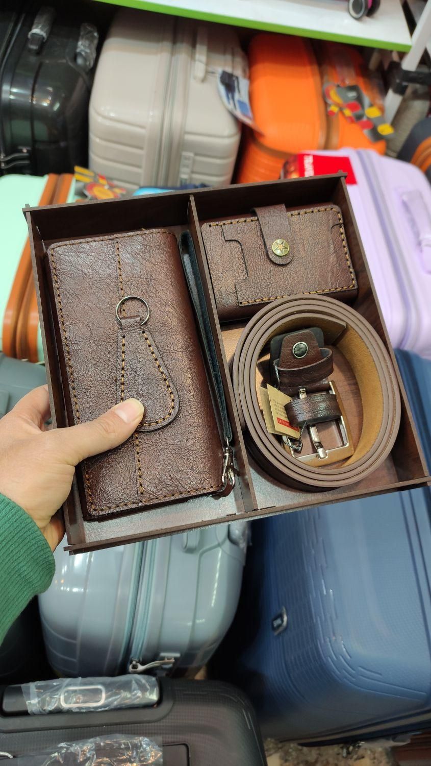ست کیف کمربند هدیه مردانه مدل کادو ولنتاین چرمی|کیف، کفش، کمربند|شیراز, اصلاح‌نژاد|دیوار