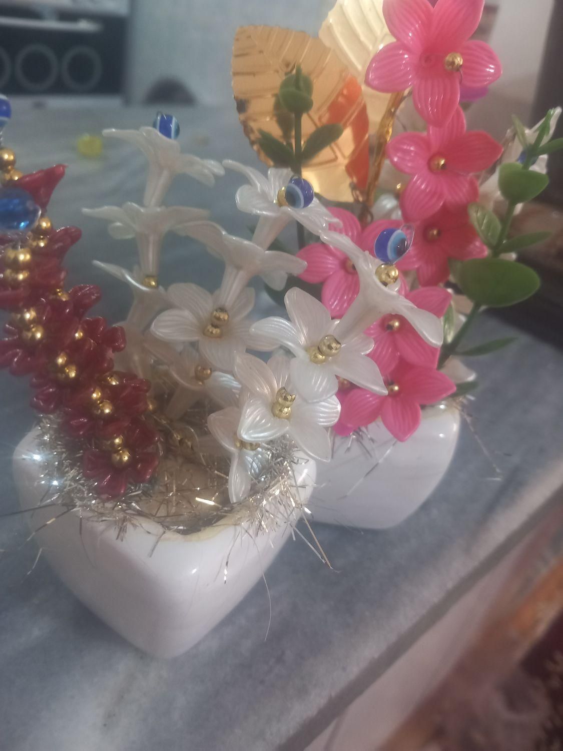 گل‌‌های‌مصنوعی ‌باگلدان|گل مصنوعی|علی‌آباد کتول, |دیوار