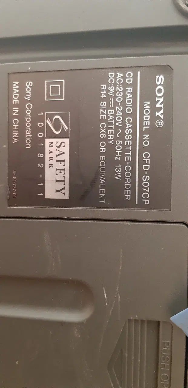 ضبط سونی Sony CFD-S07CP|سیستم صوتی خانگی|تهران, شهرآرا|دیوار