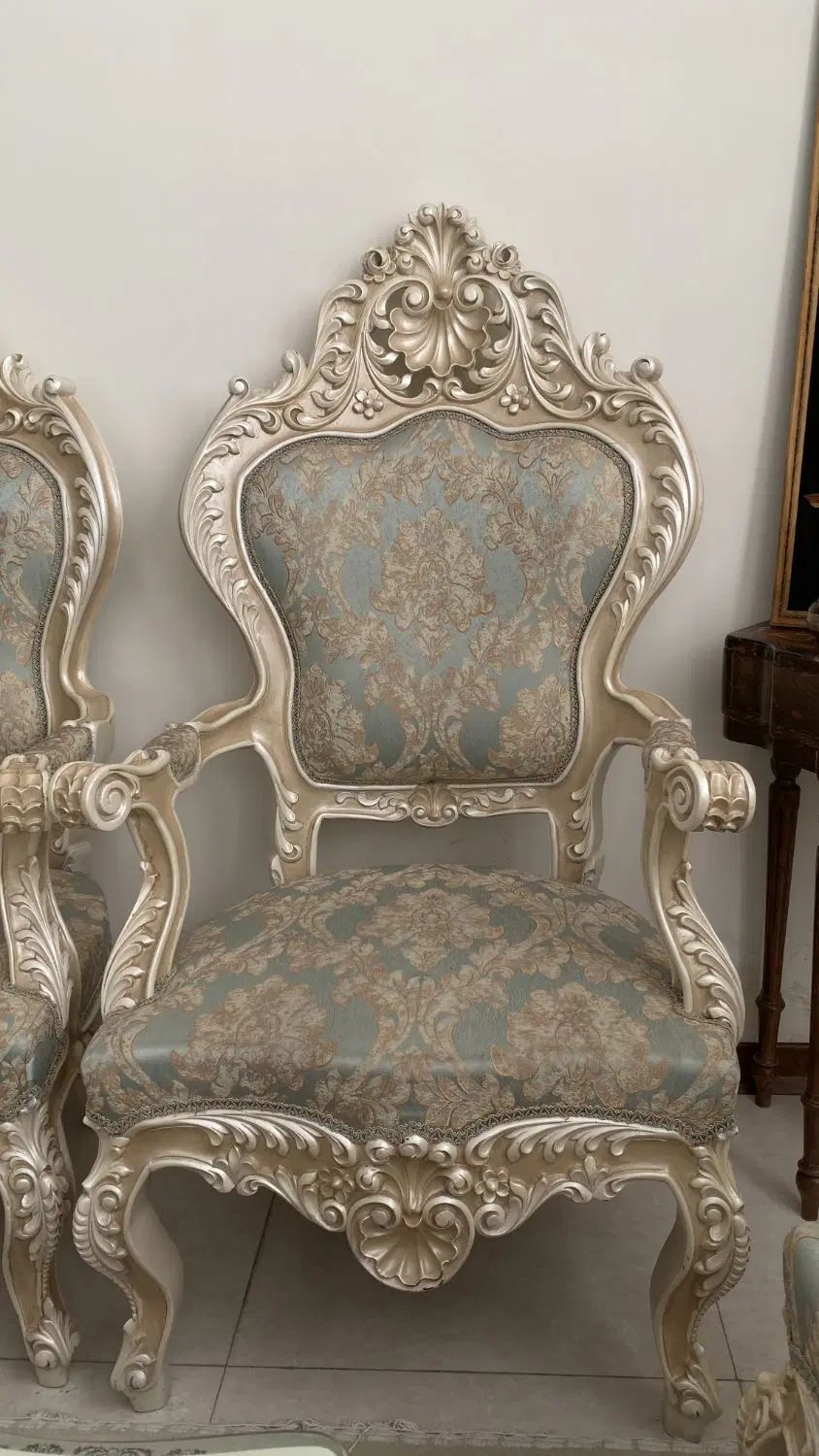مبل ۷ نفره تمام چوب|مبلمان خانگی و میز عسلی|کرج, شهرک جهان‌نما|دیوار