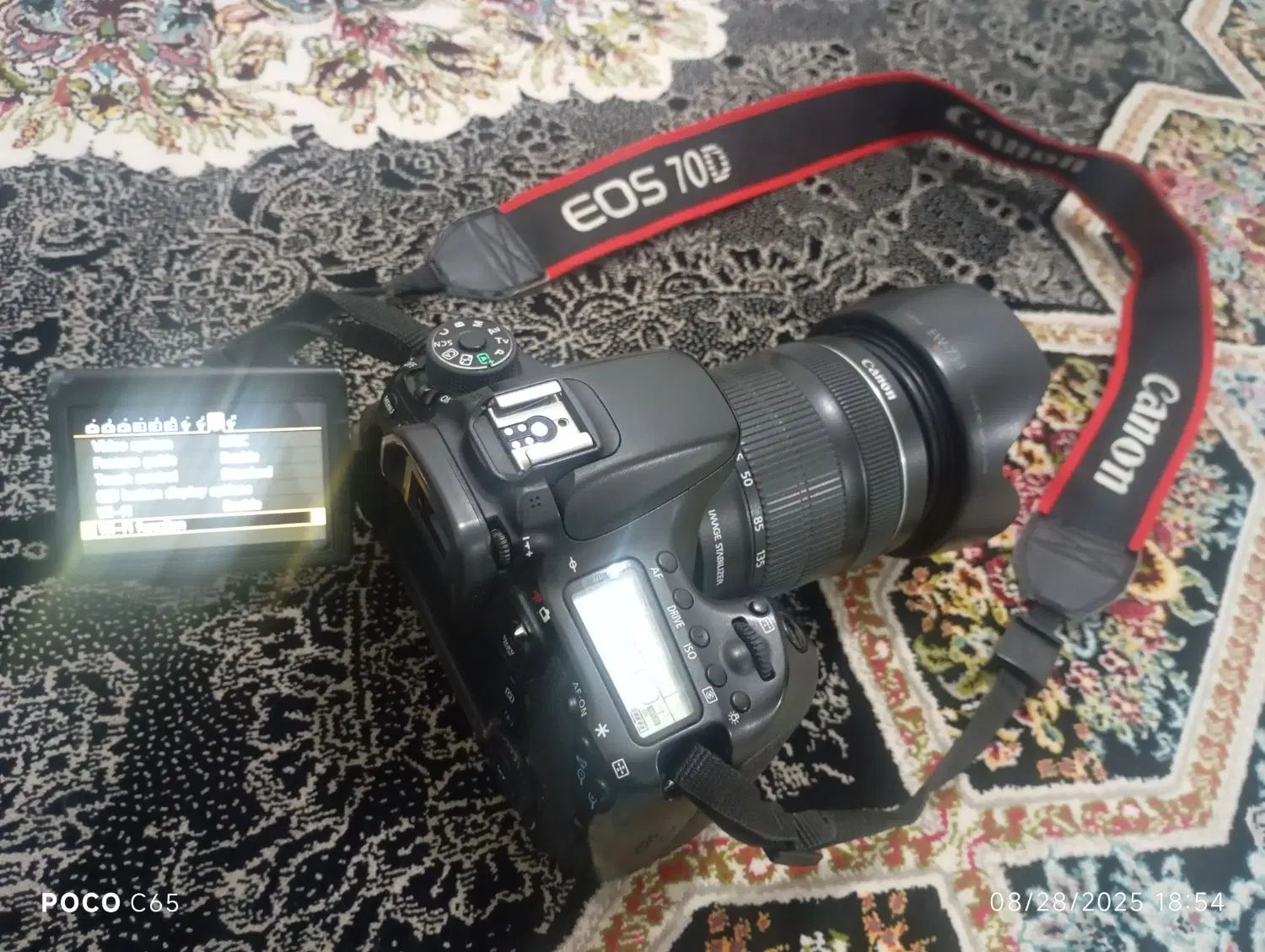 دوربین عکاسی 70D canon با لنز 18*135|دوربین عکاسی و فیلم‌برداری|کرج, کمال‌شهر|دیوار