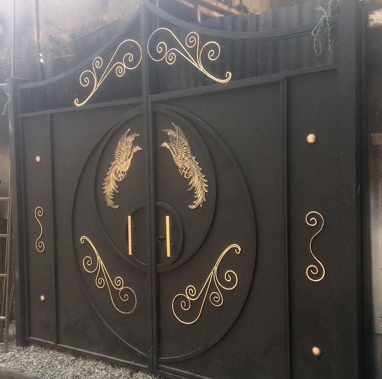 درب آهنی طرح طاووس،کد005|مصالح و تجهیزات ساختمان|زنجان, |دیوار