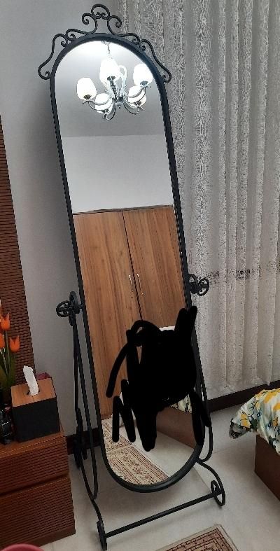 آینه فرفورژه بسیار زیبا و عالی|آینه|الوند, |دیوار