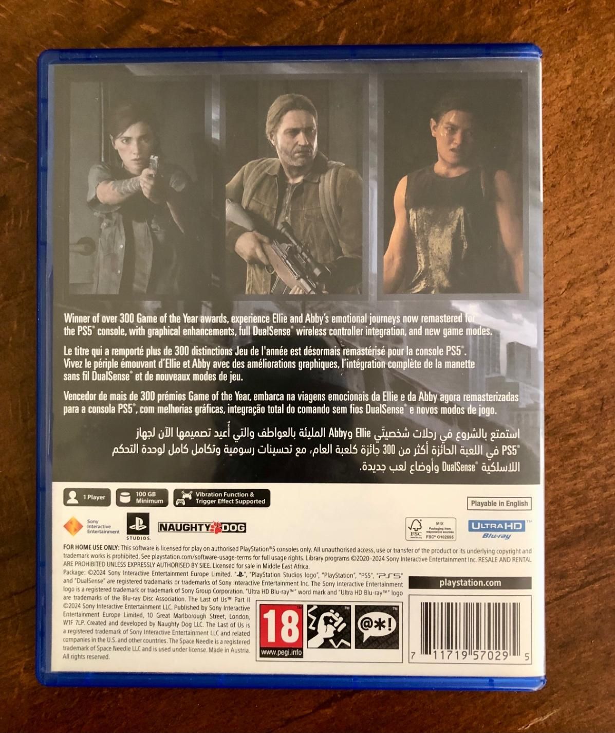 Last of us دیسک بازی پارت ۲ ps5|کنسول، بازی ویدئویی و آنلاین|اصفهان, بیدآباد|دیوار