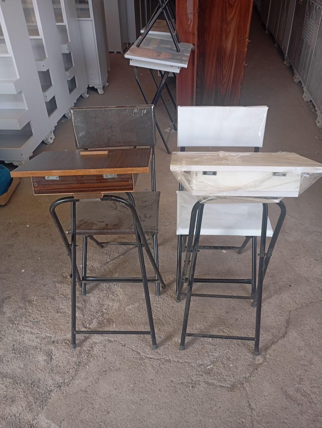 میز و نیمکت نماز باکس دار سفید رنگ با|صندلی و نیمکت|قم, امامزاده ابراهیم|دیوار