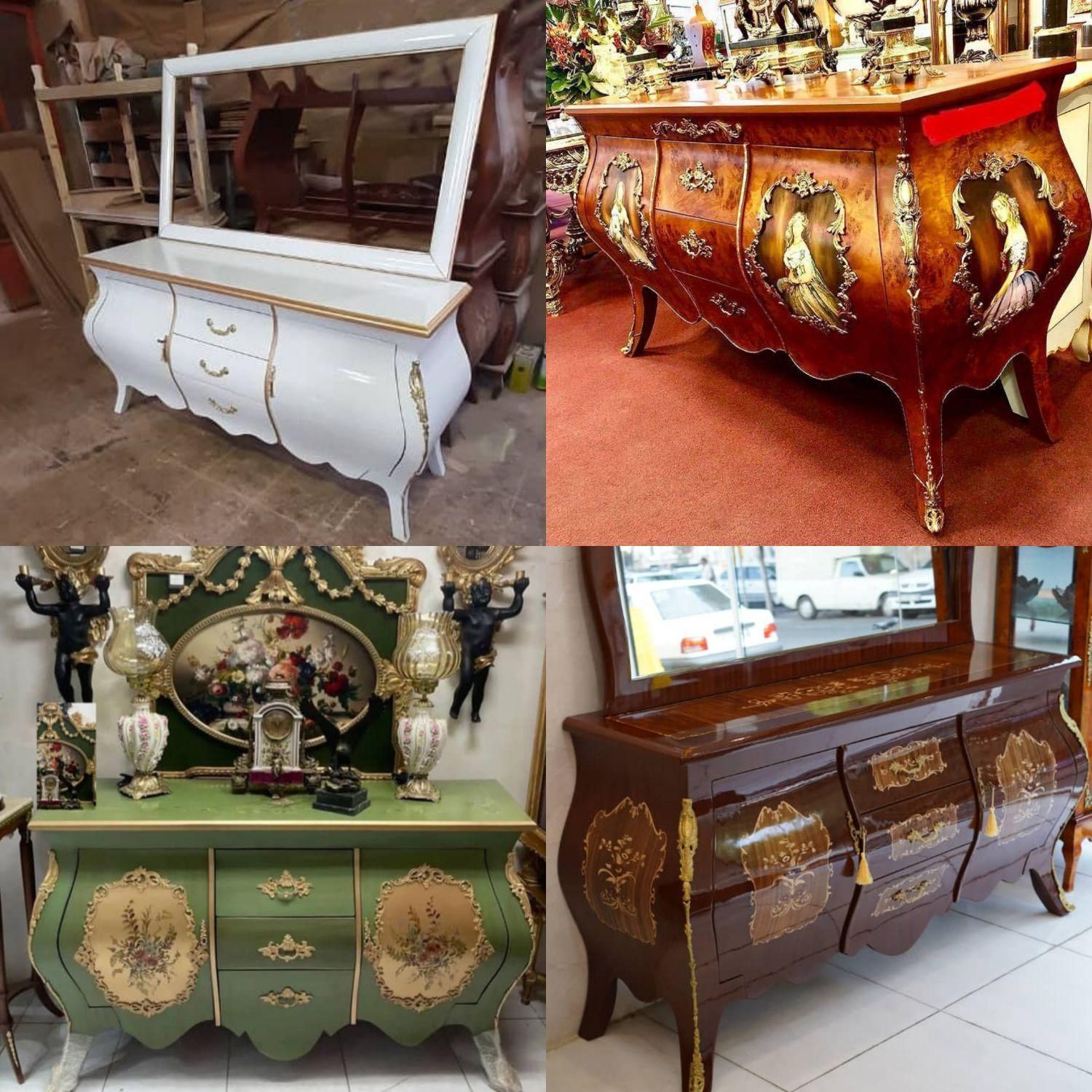 ست آینه کنسول و میز تلویزیون معرق|بوفه، ویترین، کنسول|ارومیه, |دیوار