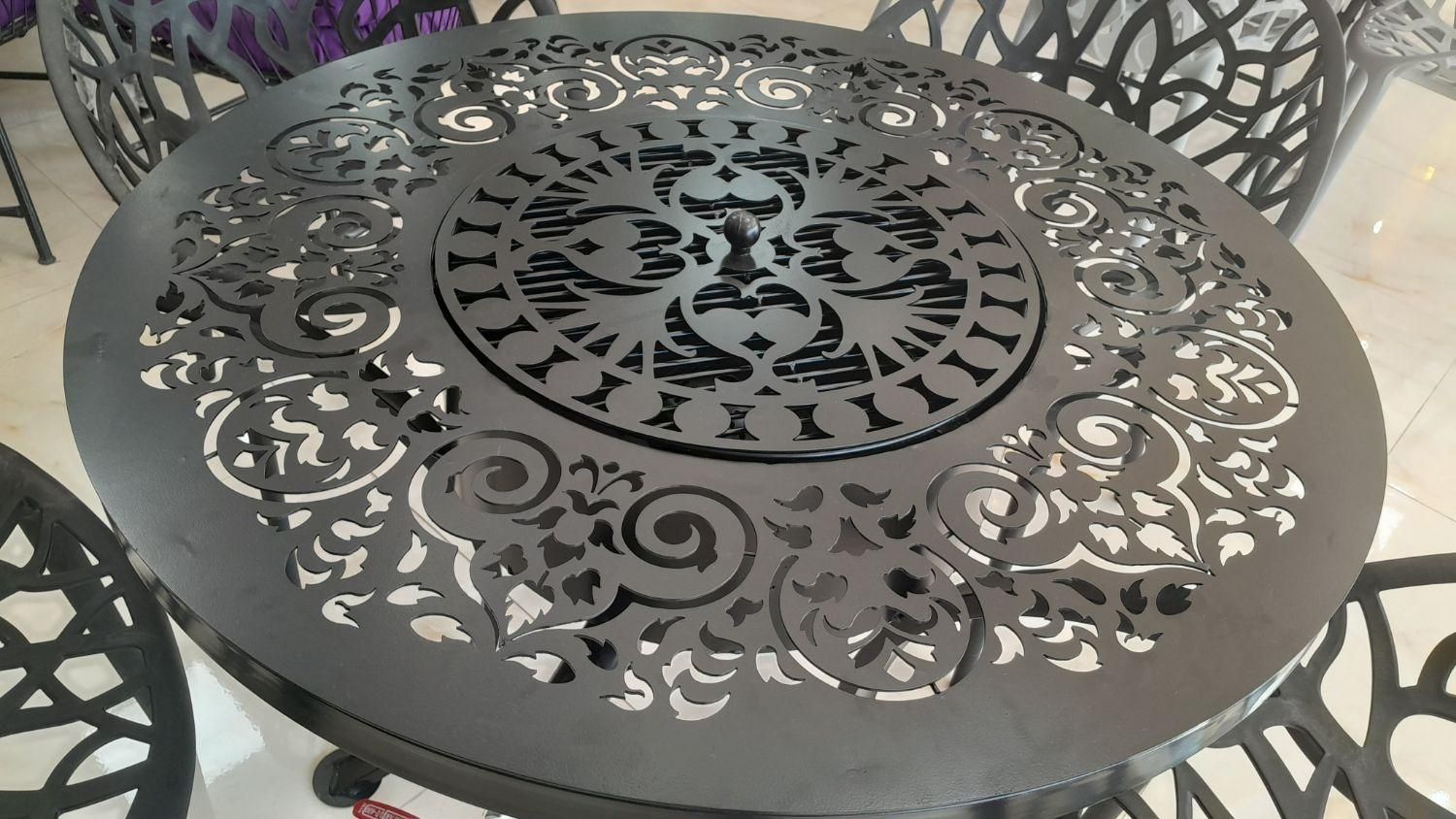 میز آتشدان آتشکده گازی CNC شعله بزرگ|مبلمان خانگی و میز عسلی|چهارباغ, |دیوار