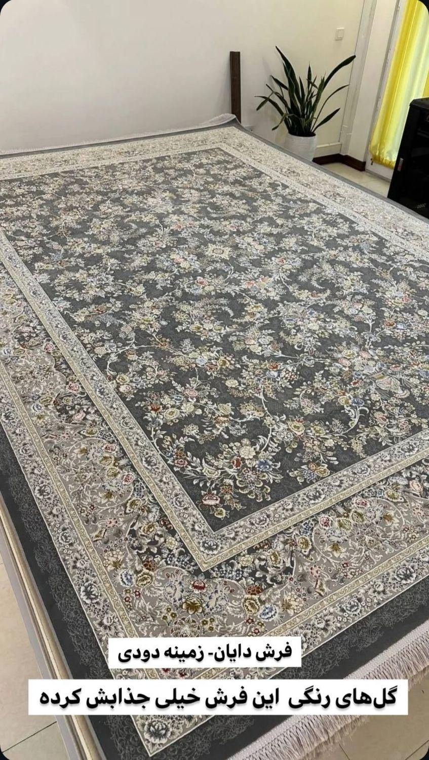 فرش ۱۲۰۰شانه طرح دایان دودی   ۱۲و۹و۶ متری|فرش|قم, باجک دو|دیوار