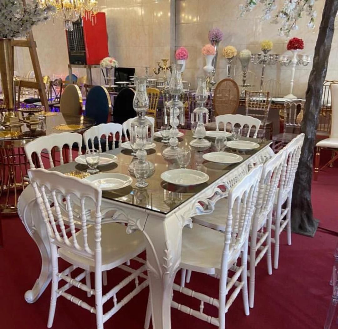 میز مدل چفیلا / تالار رستوران هتل|میز و صندلی غذاخوری|آبیک, |دیوار