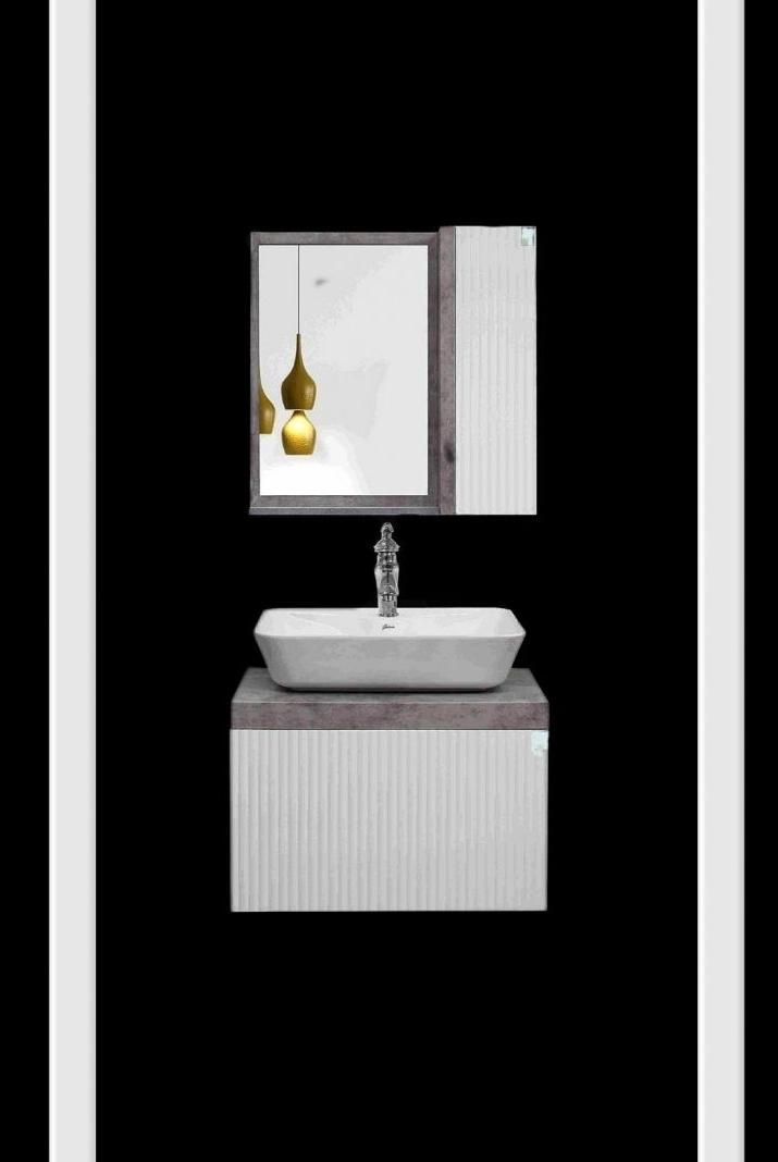 روشویی کابینتی کسری سفید پتینه|لوازم سرویس بهداشتی|کرمان, |دیوار