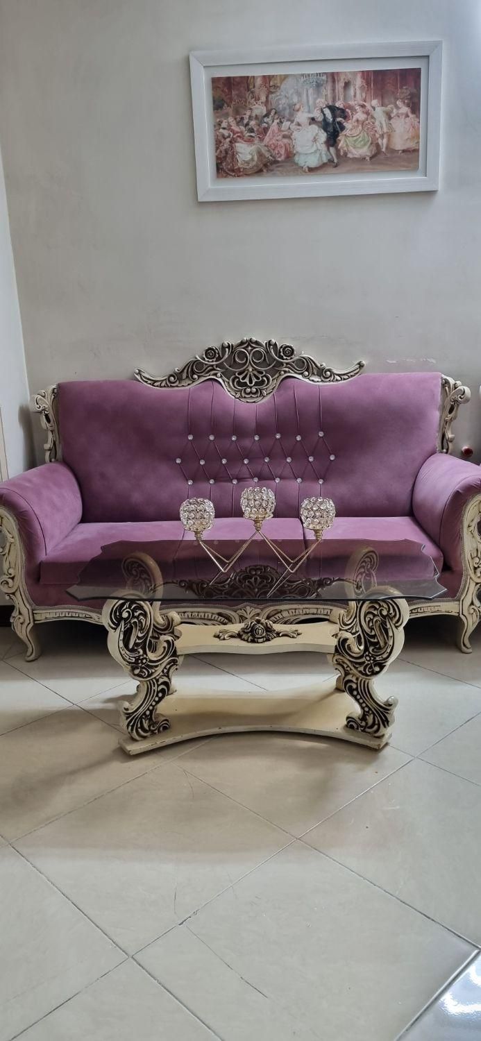 مبل ۷ نفره تمیز و سالم|مبلمان خانگی و میز عسلی|رباطکریم, رباطکریم|دیوار