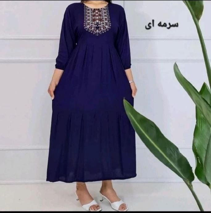 پیراهن ساحلی نخی آیدا یقه سنتی|لباس|قم, شهید صیاد شیرازی|دیوار