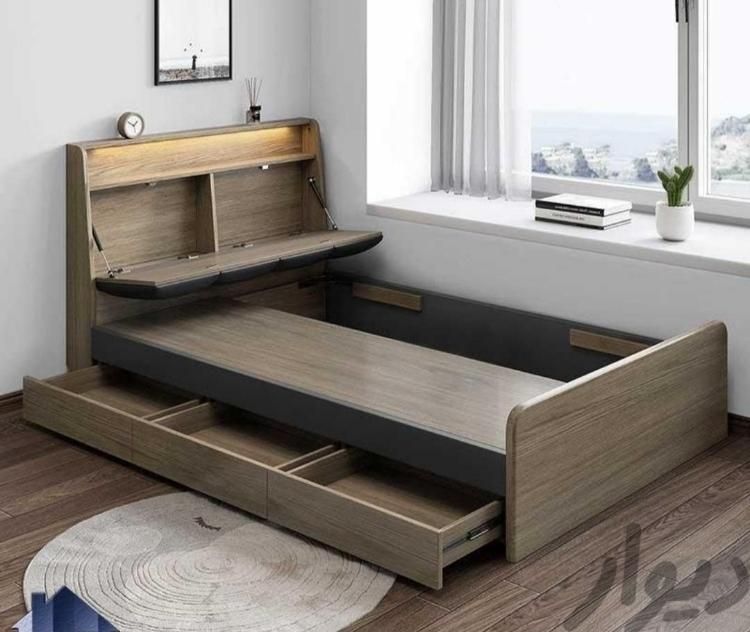 تخت یکنفره|تخت و سرویس خواب|اصفهان, رهنان|دیوار