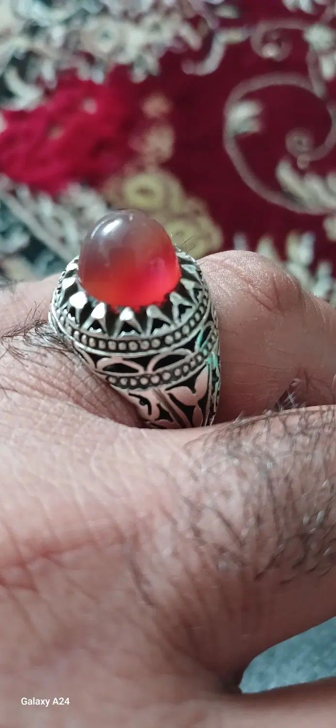 فروش انگشتر ۲۶ گرمی عقیق|جواهرات|تهران, بیسیم|دیوار