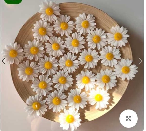 شمع گل بابونه عمده ایی|صنایع دستی و سایر لوازم تزئینی|اصفهان, دشتستان|دیوار
