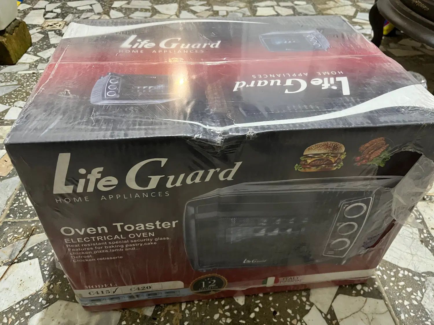 اوون توستر برقی نو و آکبند و پلمپ life guard|اجاق گاز و لوازم برقی پخت‌وپز|کرج, جهان‌شهر|دیوار