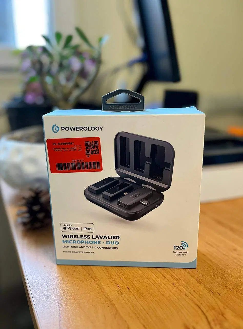 میکروفن بی‌سیم Powerology Lavalier Duo|صوتی و تصویری|تهران, یوسف‌آباد|دیوار