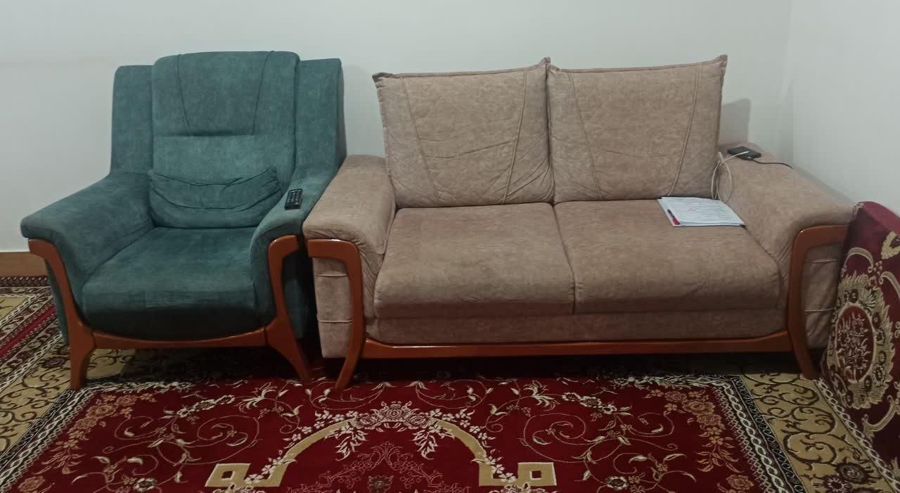 یه دست مبل راحتی کار کرده قیمت ۵میلیون تومان|مبلمان خانگی و میز عسلی|الشتر, |دیوار